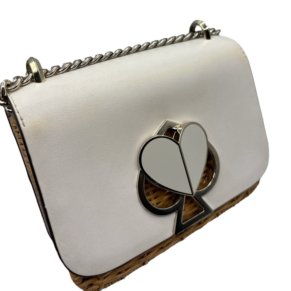 Kate Spade Nicola Turnlock Wicker Crossbody Bag - Picture 11 of 11